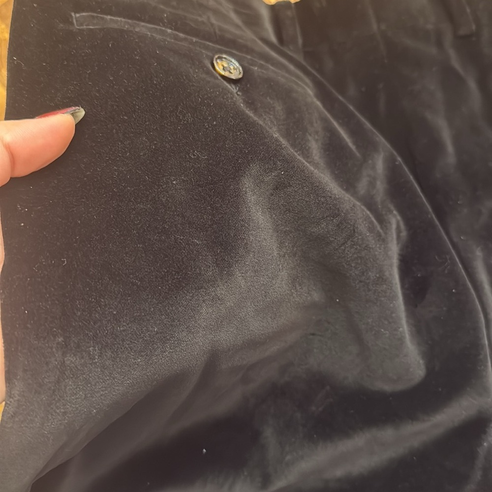 MURANO evening collection——-Black Velvet Pants - Picture 6 of 7